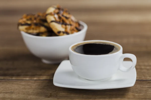 커피와 초콜릿 칩 — 스톡 사진