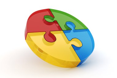 3D renkli bulmaca tekerlek