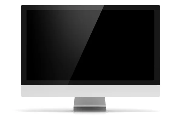 3d monitor no fundo branco — Fotografia de Stock