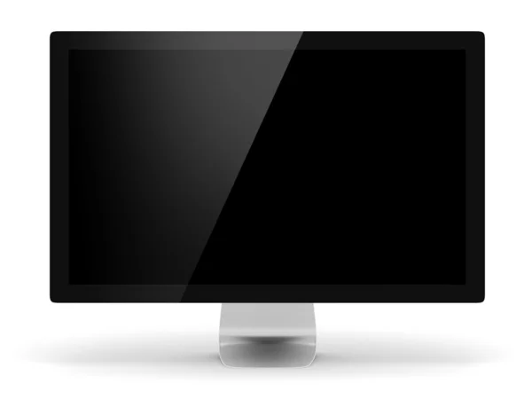 3d monitor no fundo branco — Fotografia de Stock