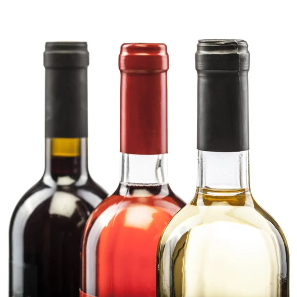 Beyaz gül ve kırmızı şarap — Stok fotoğraf