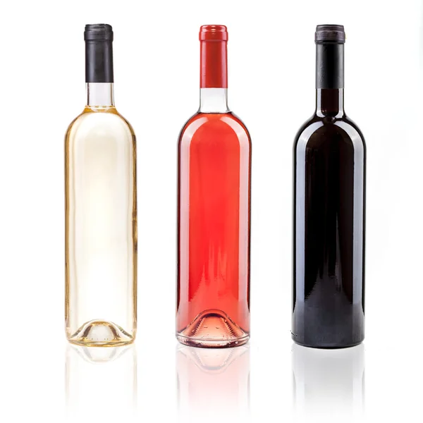 Beyaz gül ve kırmızı şarap — Stok fotoğraf