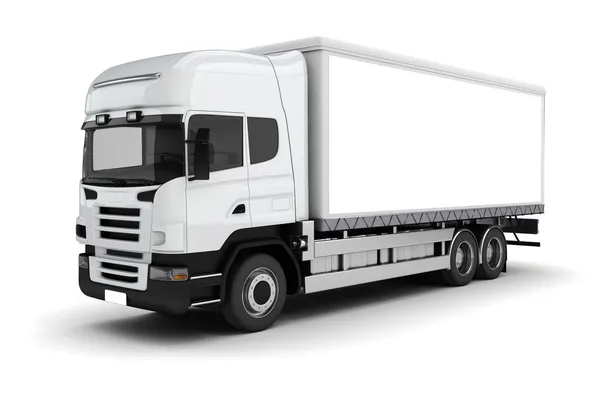 3d truck on white background — Stock Photo, Image