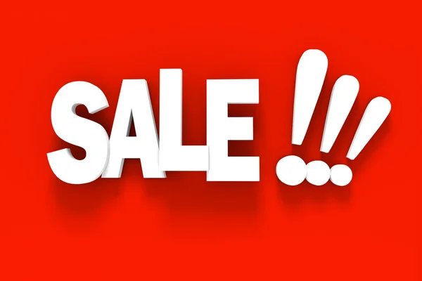 3d BIG SALE text on white background — Stock Photo, Image