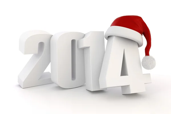 3d frohes neues Jahr 2014 ! — Stockfoto