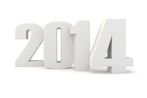 3d 快乐新的一年 2014 ! — 图库照片