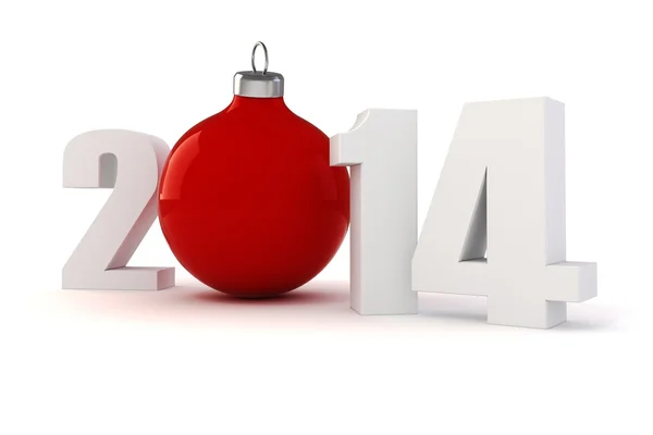 3d Happy New Year 2014 ! — Stock Photo, Image