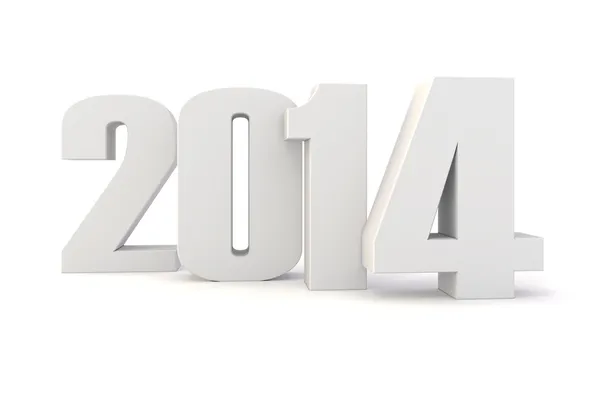 3d Happy New Year 2014 ! — Stock Photo, Image