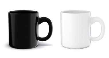 3d cup on white background