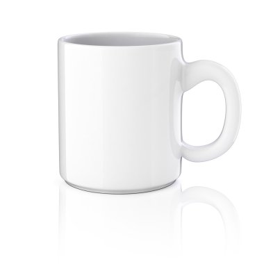 3d cup on white background