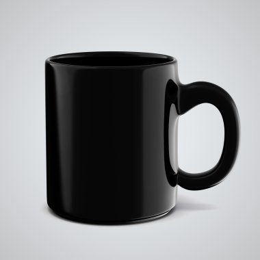 3d cup on white background