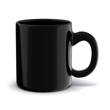 3d cup on white background