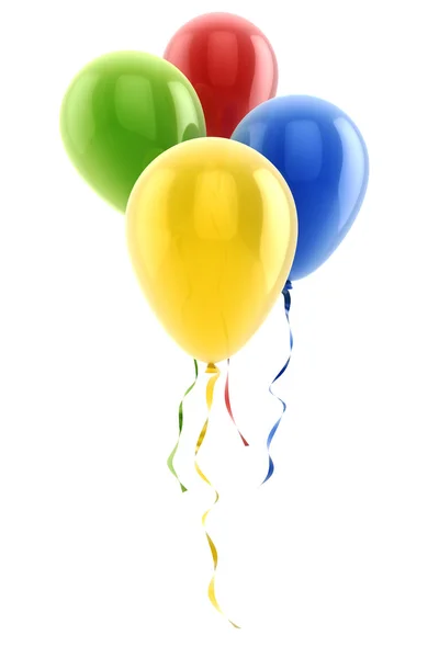 3d bunte Luftballons — Stockfoto