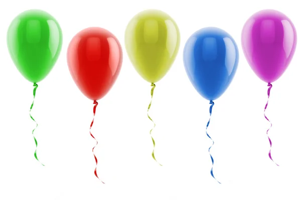 Globos de colores 3d — Foto de Stock