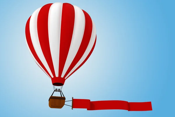 3d colorful hot air balloon — Stock Photo, Image