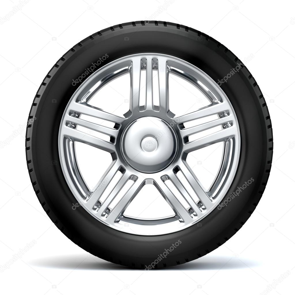 3d tire and alloy wheel