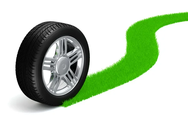 3d tire and alloy wheel — Stock Photo, Image