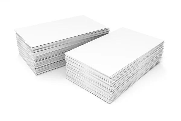 3d blank business cards — Stock Photo, Image