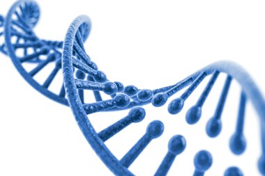 3D render, dna yapısı, arka plan