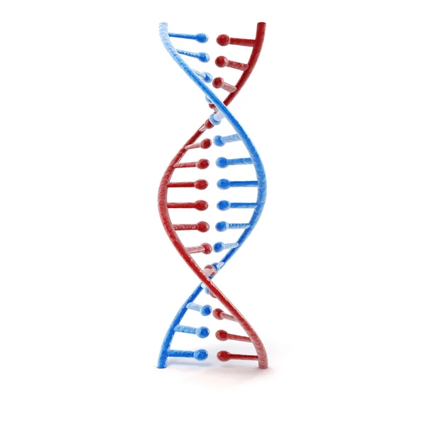 3D-Darstellung der DNA-Struktur, abstrakter Hintergrund — Stockfoto