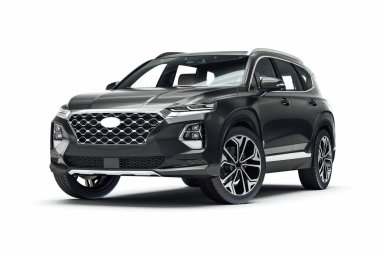 Modern lüks SUV 'nin 3D tasarımı