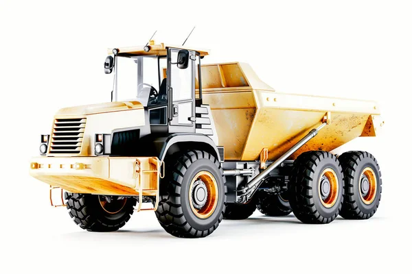 3D Articulated damperli kamyon ağır inşaat makineleri
