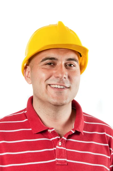 Joven trabajador de la construcción — Foto de Stock