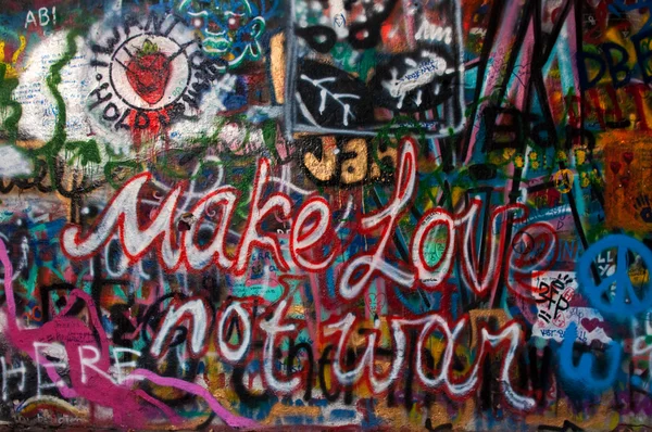 Muro di Lennon a Praga — Foto Stock