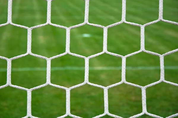 Rede de futebol — Fotografia de Stock