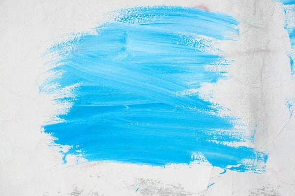 Blue paint on the wall — Stock Photo, Image