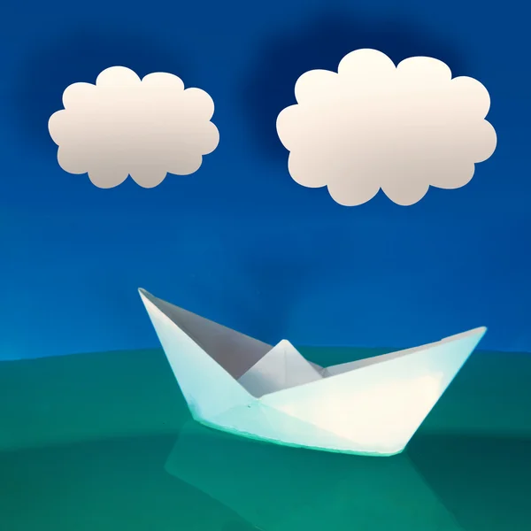 Paper boat — Stock Photo, Image