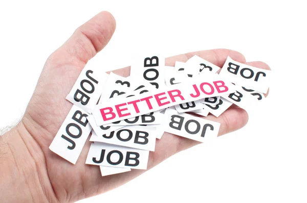 Besserer Job, neuer Job, Top-Job — Stockfoto