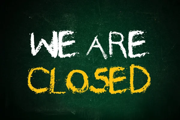 We are closed — Stock Photo, Image