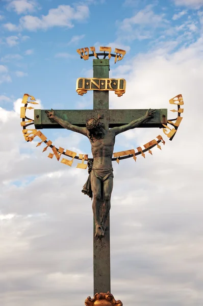 Crucificação em Praga — Fotografia de Stock
