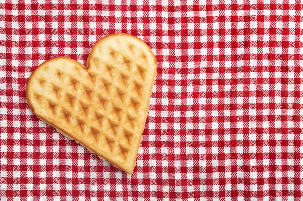 Heart shaped galette cookie