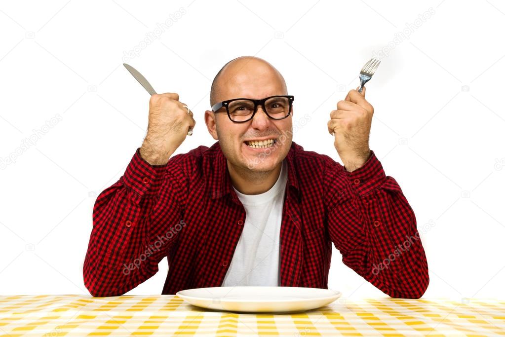 Man at the dinner table