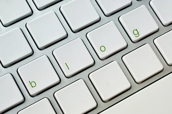 Blog computer keyboard — Stock Photo, Image