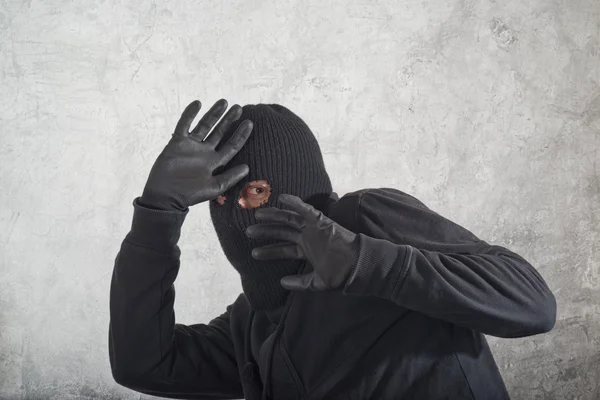 Caught burglar — Stock Photo, Image