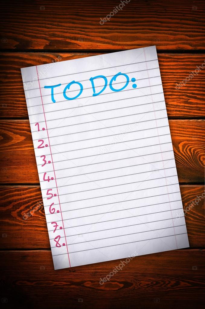 To do list