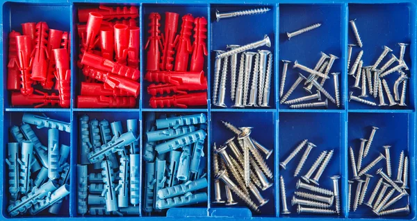 Jack screws in toolbox — Stock Photo, Image