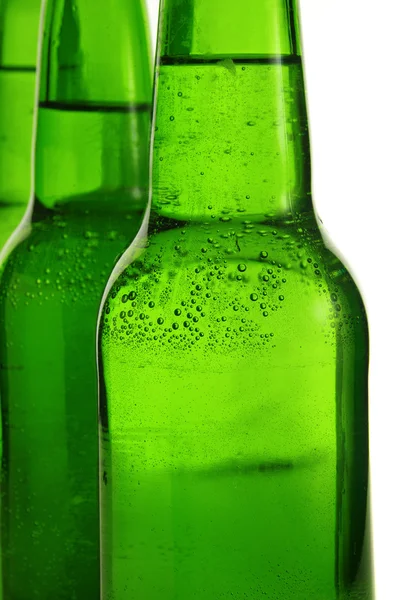 Botellas de cerveza verde —  Fotos de Stock