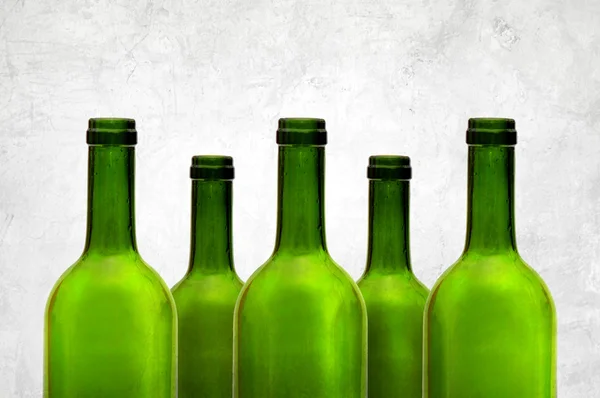 Botellas de vino vacías — Foto de Stock