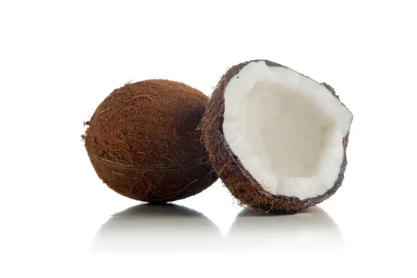 Coconuts on white background — Stock Photo, Image