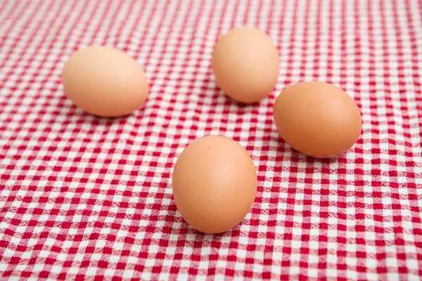 Chicken egges on the table — Stock Photo, Image