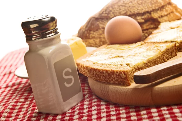 ขนมปังและเนย — ภาพถ่ายสต็อก
