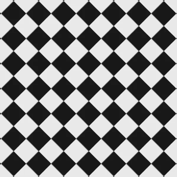 Black and white checkered floor — Stock Photo, Image