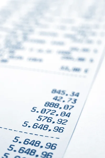 Shopping bill — Stockfoto