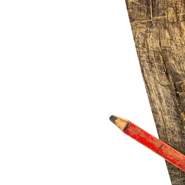 Старий олівець і чистий папір — стокове фото