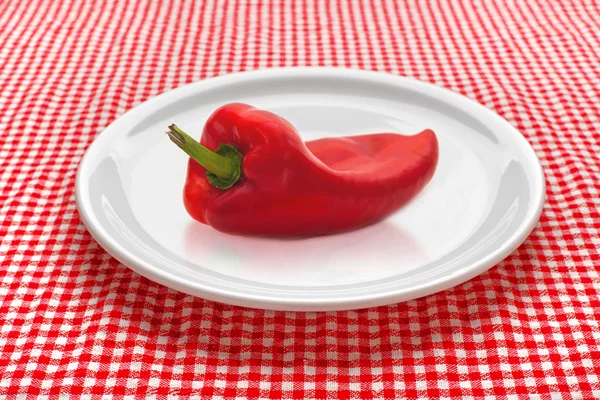 Pepper on plate — Stock Photo, Image