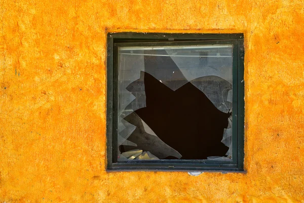破的窗户壊れた窓 — ストック写真